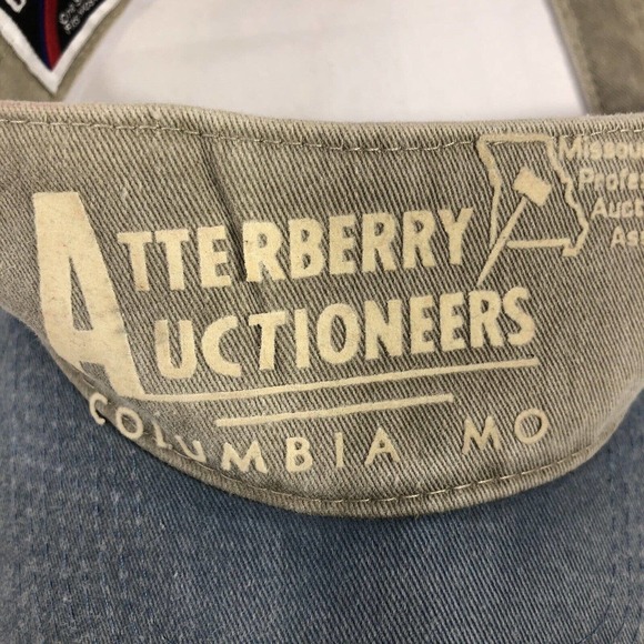 Atterberry Auctioneers Columbia MO Visor Cap Hat Otto One Size Fits Most OSFM - Picture 5 of 12